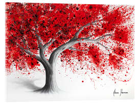 Tableau en verre acrylique Dark Cherry Tree