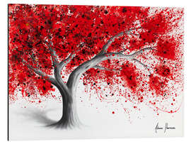 Magnettafel Dunkler Kirschbaum