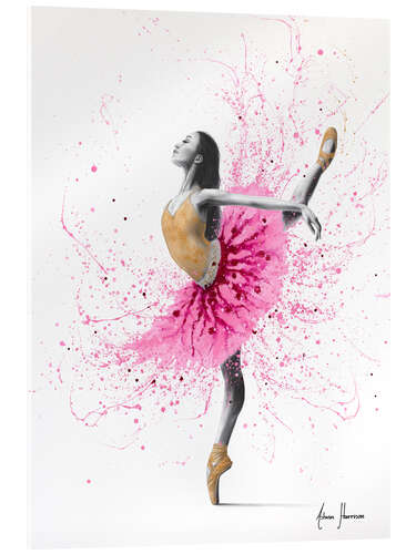 Tableau en verre acrylique Magnolia Ballerina