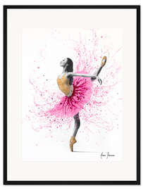 Gerahmter Kunstdruck Magnolienballerina