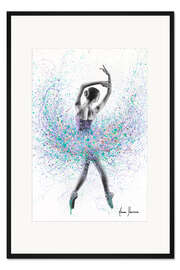 Gerahmter Kunstdruck Lila Traumtanz