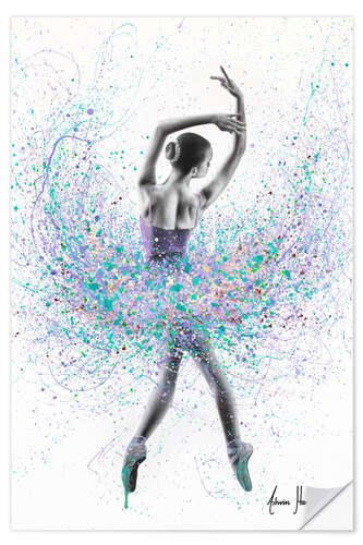 Selvklebende plakat Lilac Dream Dance