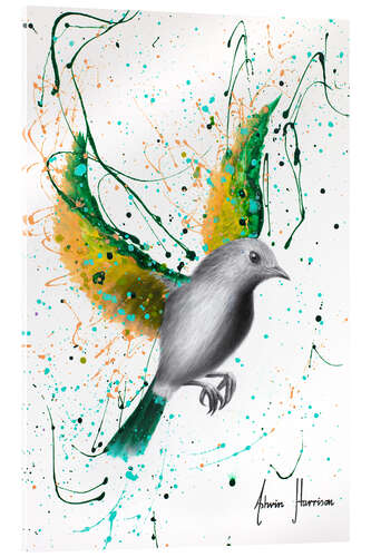 Acrylic print Emerald Elegance Bird