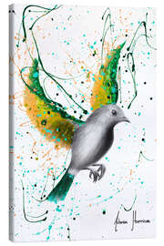 Canvas print Emerald Elegance Bird