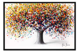 Gerahmter Kunstdruck Baum der Friedenssaison