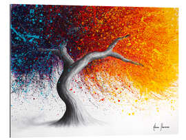 Tableau en plexi-alu Fire and Passion Tree