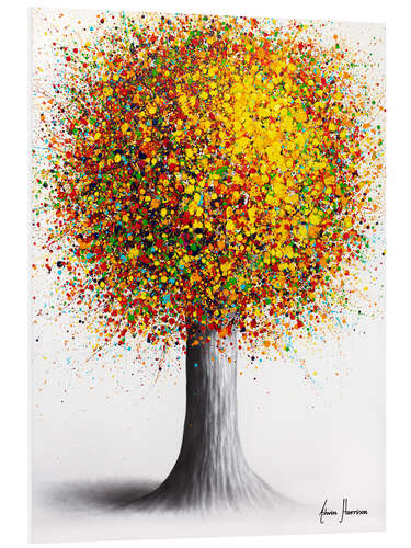 Foam board print Rainbow fusion tree