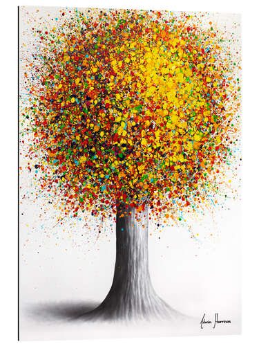 Stampa su plexi-alluminio Rainbow fusion tree