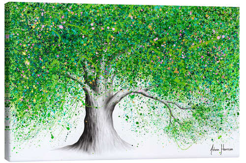 Canvas print Green blossom tree