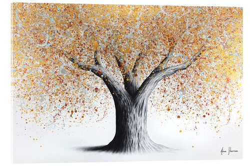 Acrylic print Autumn sparkle tree