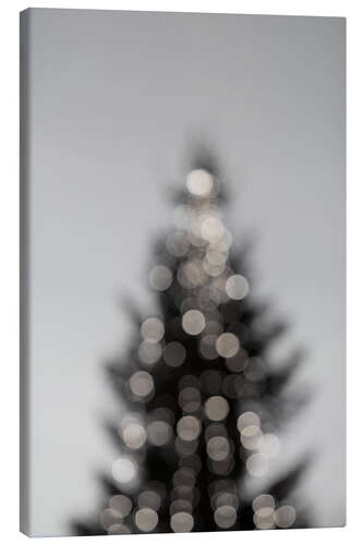 Canvas-taulu Sparkling Christmas tree in Advent