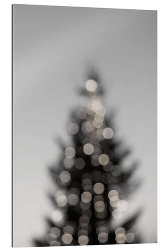 Quadro em plexi-alumínio Sparkling Christmas tree in Advent