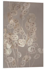 Quadro em plexi-alumínio Confetti branches - silver leaf