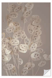 Wall sticker Confetti branches - silver leaf