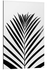 Magnettafel Tropisches schwarzes Palmblatt