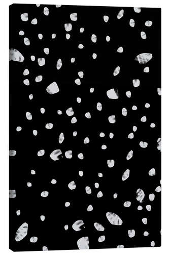 Canvas print Universe in white on black