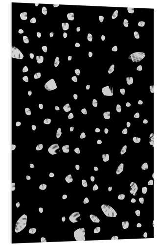 Foam board print Universe in white on black