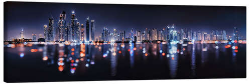 Tableau sur toile Dubai Marina Reflection