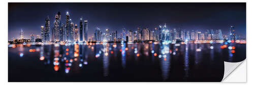 Naklejka na ścianę Dubai Marina Reflection