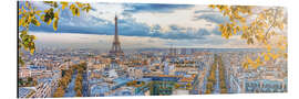 Aluminium print Paris Panorama