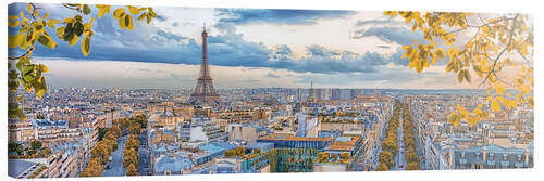 Canvastavla Paris Panorama