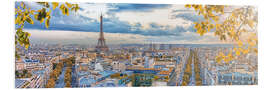 Foam board print Paris Panorama