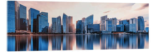 Tableau en verre acrylique Marina Bay Reflection