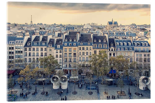 Acrylic print Place Georges Pompidou