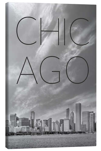 Canvas print Chicago skyline