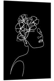 Magnettafel Schwarz Weiß Schönheit