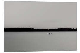 Tableau en aluminium Summer nights on a lake