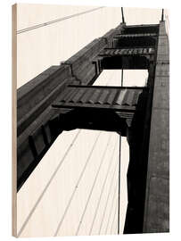 Holzbild Golden Gate Bridge San Francisco
