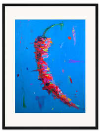 Gerahmter Kunstdruck Rote Chili