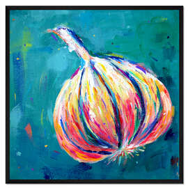 Gerahmter Kunstdruck Knoblauch