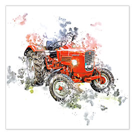 Wandbild  Oldtimer Traktor Güldner - Peter Roder