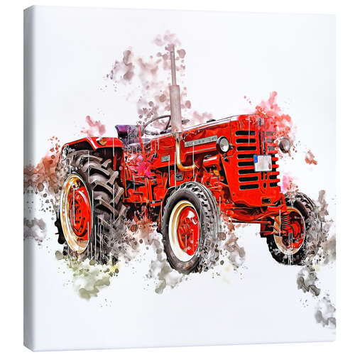 Quadro em tela Oldtimer Tractor McCormick