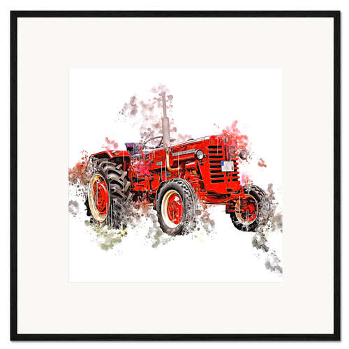 Framed art print Oldtimer Tractor McCormick