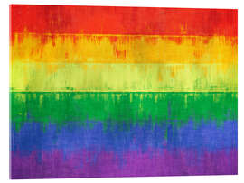 Akrylbilde Rainbow flag