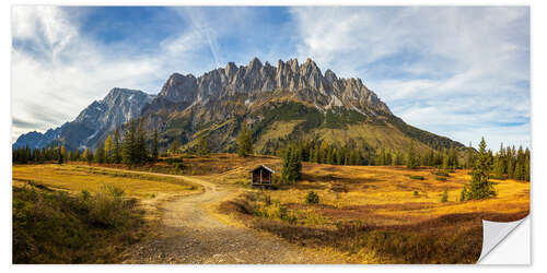 Vinilo para la pared Autumn in the Alps on the Hochkönig