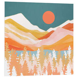 Foam board print Citrus Mountains