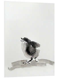 Foam board print Chick in ink