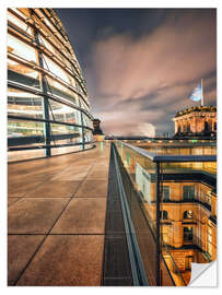 Selvklebende plakat German Reichstag dome