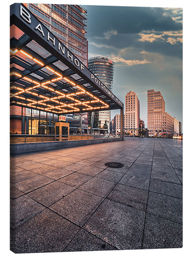 Leinwandbild Berliner Bahnhof "Potsdamer Platz"