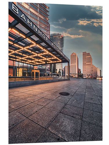 Foam board print Berlin station "Potsdamer Platz"