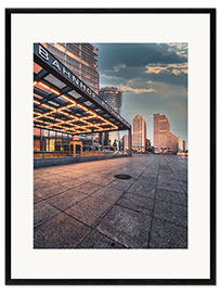 Stampa artistica con cornice Berlin station "Potsdamer Platz"