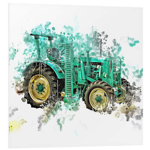 PVC-tavla Vintage tractor MAN