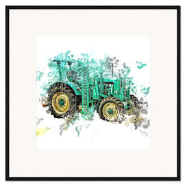 Framed art print Vintage tractor MAN