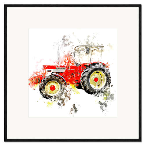 Framed art print Oldtimer Tractor McCormick