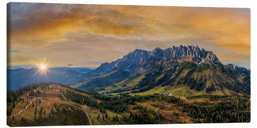 Canvastavla Hochkönig in autumn, Alps