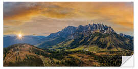 Autocolante decorativo Hochkönig in autumn, Alps